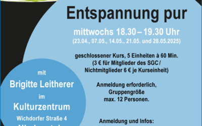 Entspannung pur startet mit neuem Kurs