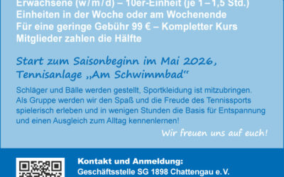 Tennis Anfängerkurs