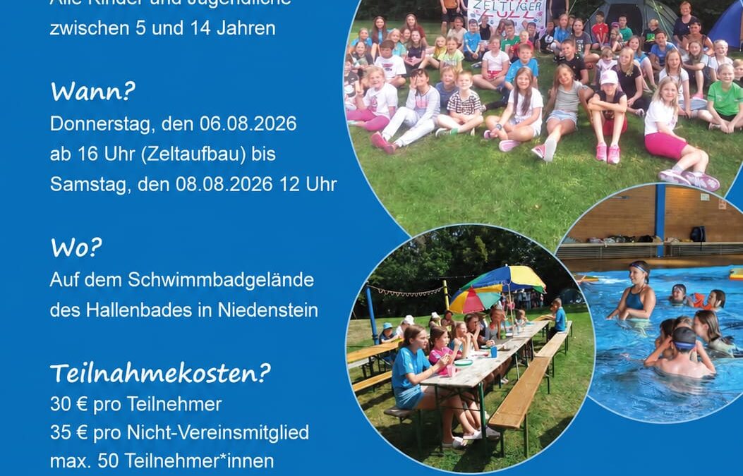 Zeltlager 2026 – JETZT anmelden