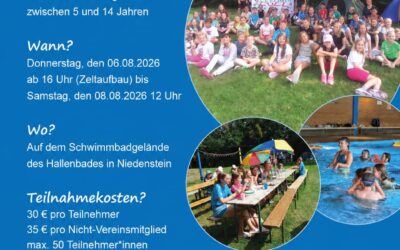 Zeltlager 2026 – JETZT anmelden